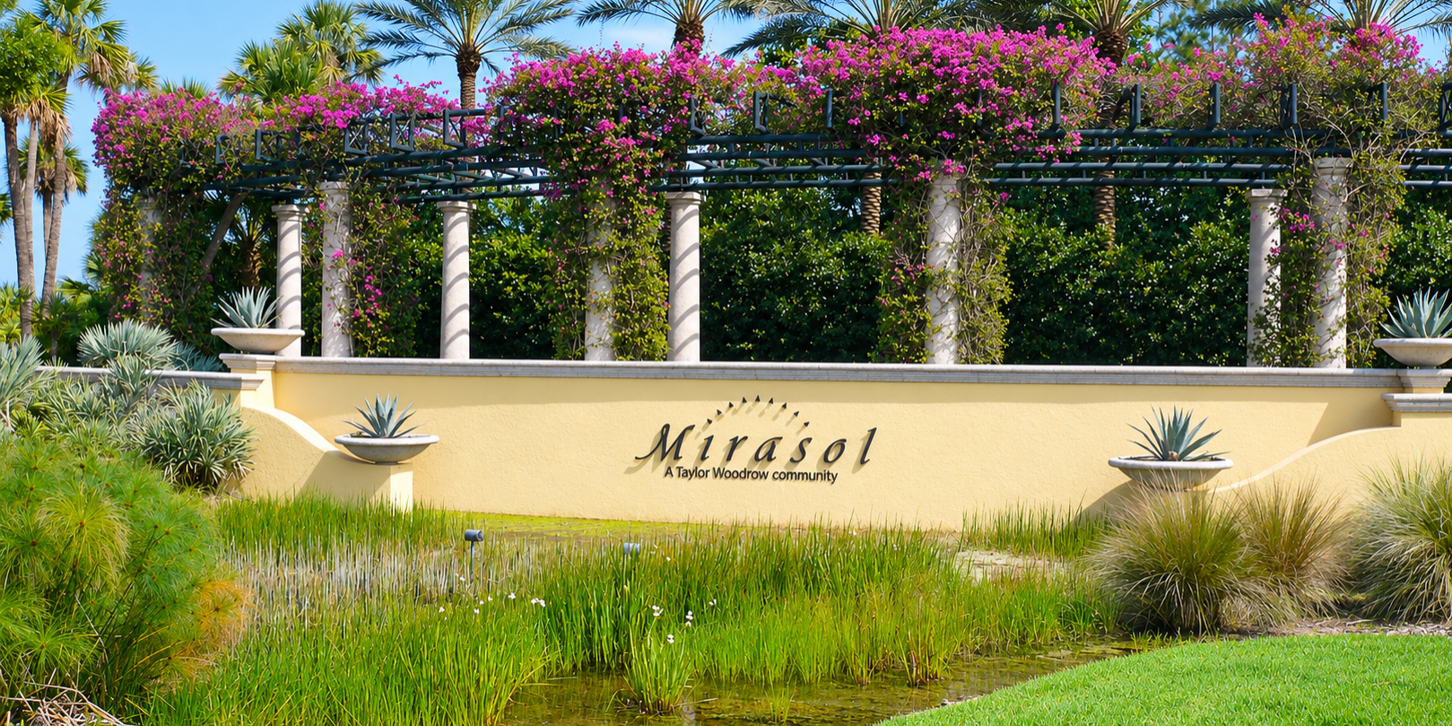 Mirasol entrance, freshly restored